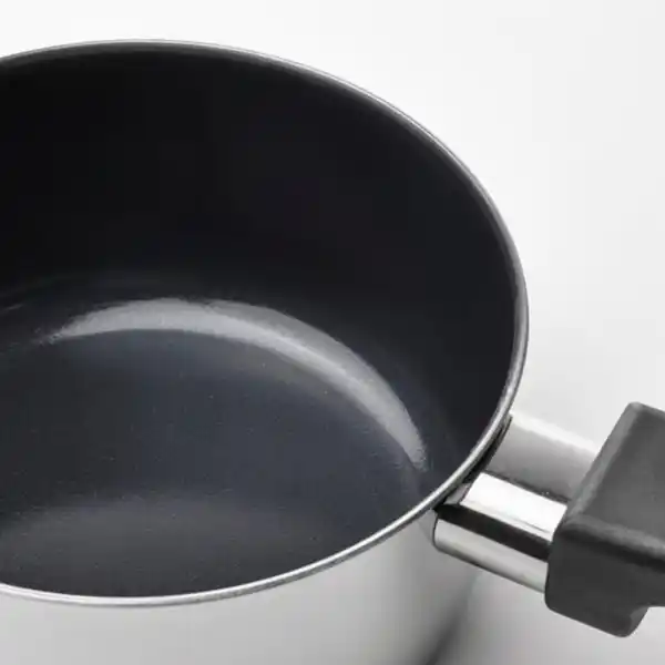 Bild 2 von MIDDAGSMAT Kasserolle mit Deckel, Antihaftbeschichtung Klarglas/Edelstahl, 1 l