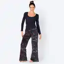 Bild 1 von Damen-Loungehose mit Rosen-Allover-Print