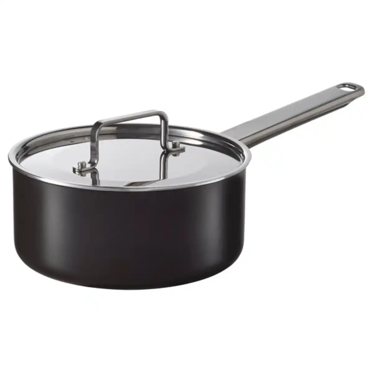Bild 1 von GULDÖRING Kasserolle mit Deckel, Antihaftbeschichtung Edelstahl/schwarzgrau, 2 l
