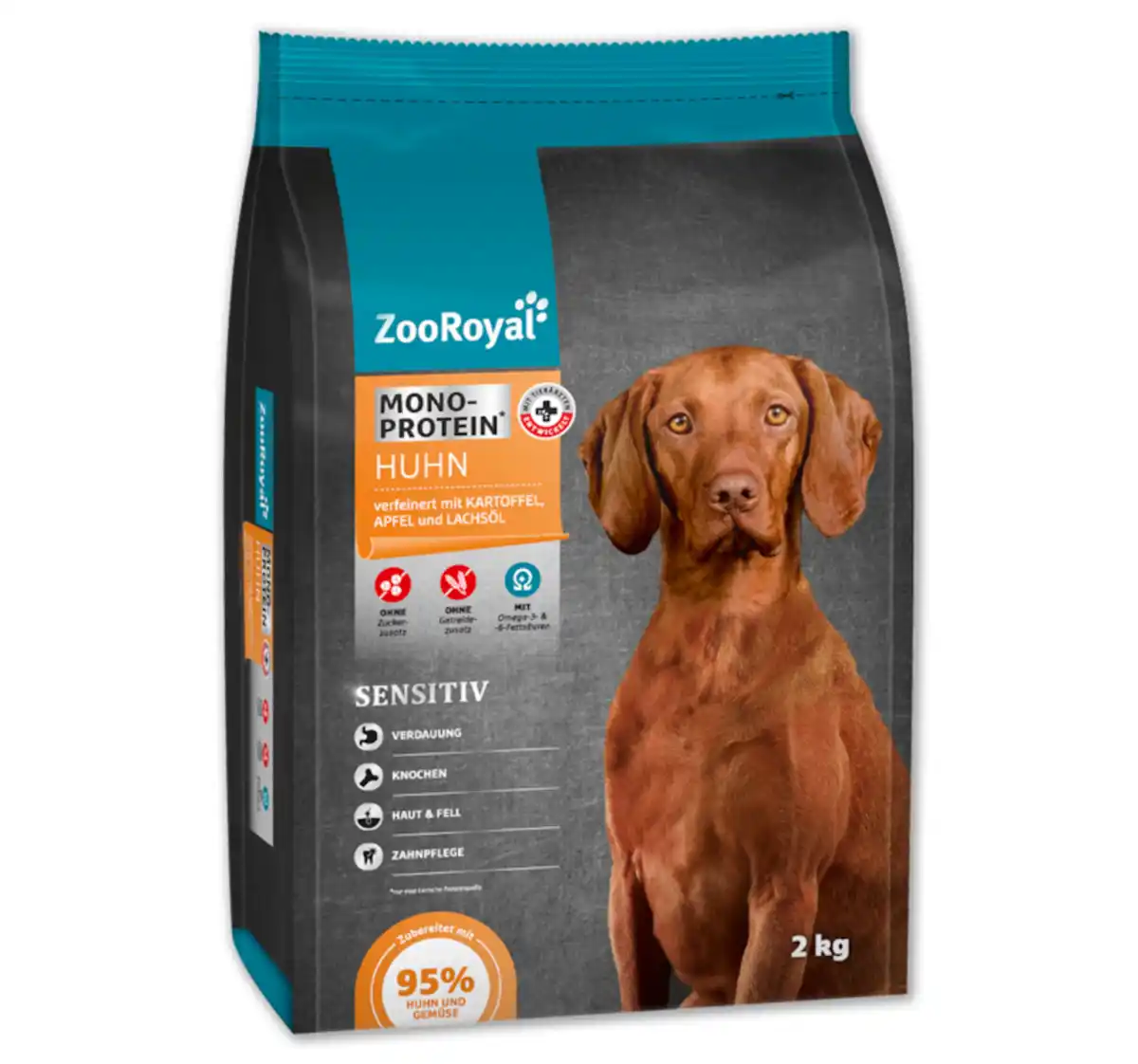 Bild 1 von ZOOROYAL Hundetrockenfutter Mono­protein Huhn*