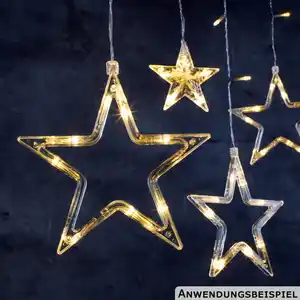LED-Sternenvorhang 100 x 80 cm