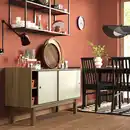 Bild 3 von FÖRSÄLJARE Sideboard, dunkelbeige Holz/hellbeige, 140x46x78 cm