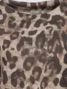 Bild 2 von Damen Flauschshirt mit Alloverprint Braun