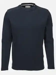 Herren Struktur Pullover Blau