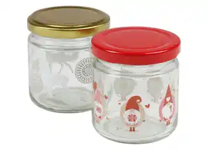 Weihnachts-Einmachglas mit Deckel