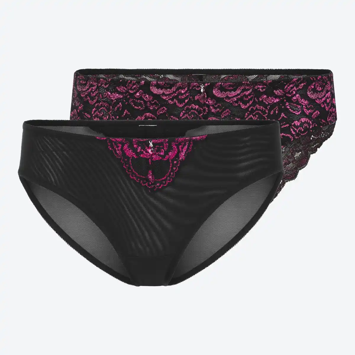 Bild 1 von Damen-Brazil-Slip mit Spitze, NKD-VIKTORIA, 2er-Pack