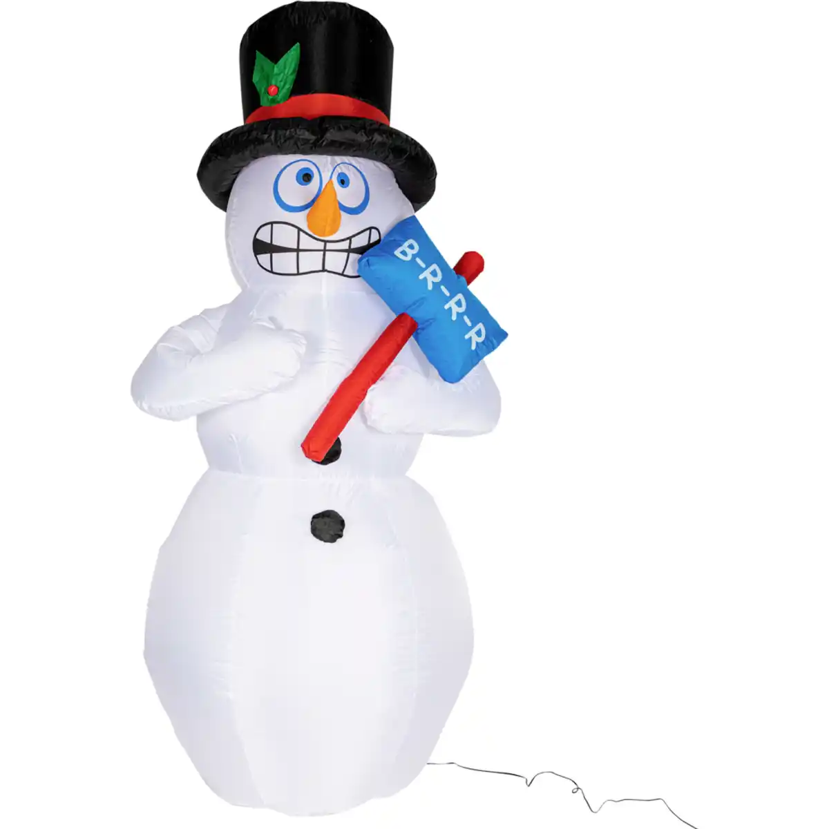 Bild 1 von Bibbernder LED-Schneemann 180 cm, kaltweiß, aufblasbar