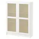 Bild 1 von BILLY / HÖGADAL Bücherregal mit Türen, weiß, 80x30x106 cm