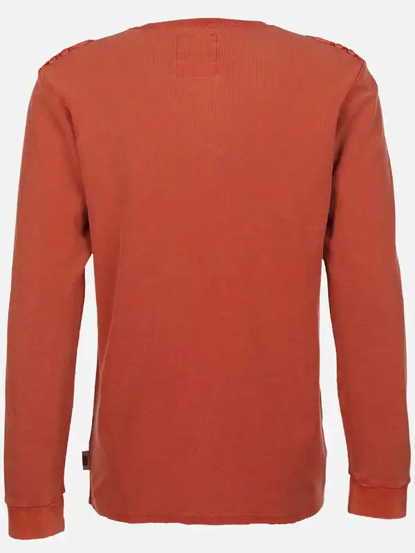 Bild 2 von Herren Henleyhirt mit aufgesetzter Brusttasche Orange