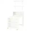 Bild 1 von BILLY / BERGSHULT Bücherregalkombination + Klapptisch, weiß, 80x106 cm
