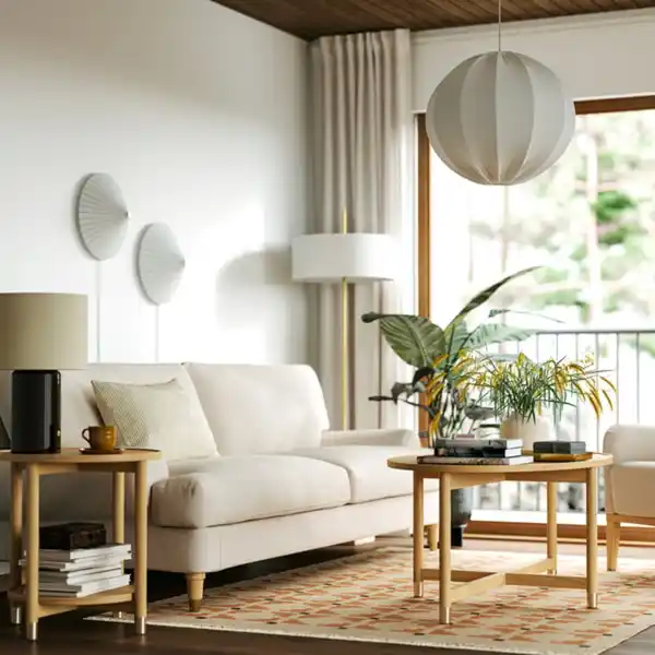 Bild 2 von VALNÄS Couch-/Beistelltisch, 2er-Set, Eichenfurnier