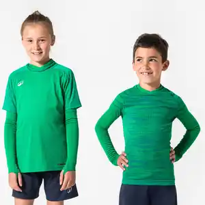KIPSTA Kinder Fußball Funktionsshirt langarm wärmend ‒ Keepdry grün