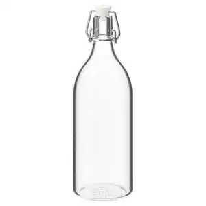 KORKEN Flasche mit Verschluss, Klarglas, 1 l