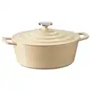 Bild 2 von VARDAGEN Bratentopf mit Deckel, emailliertes Gusseisen hellgelb, 4 l