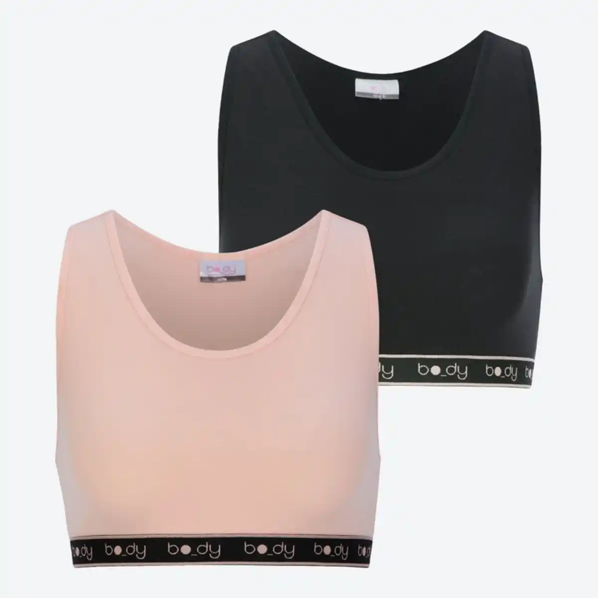 Bild 2 von Teener-Mädchen-Bustier mit hohem Baumwollanteil, 2er-Pack