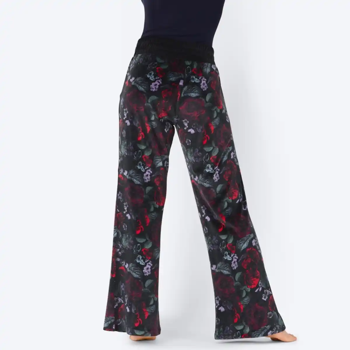 Bild 4 von Damen-Loungehose mit Rosen-Allover-Print