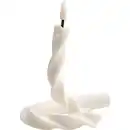 Bild 1 von LED-Kerze flexibel twisted 41 cm, Akkubetrieb, weiß