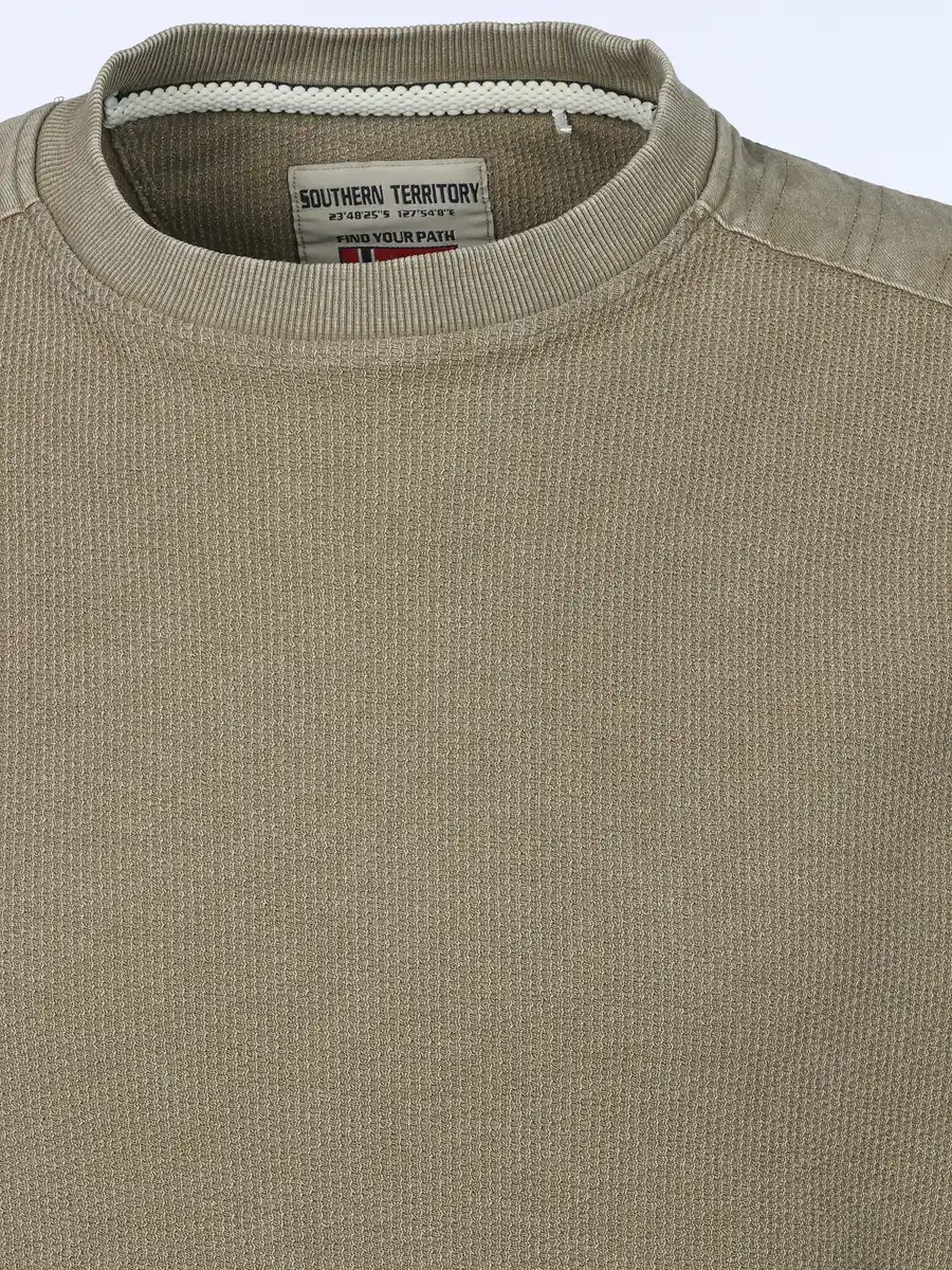 Bild 3 von Herren Struktur Pullover Beige