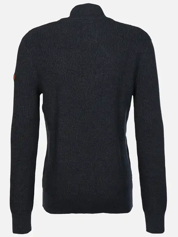 Bild 2 von Herren Strickcardigan mit Reißverschluss Blau