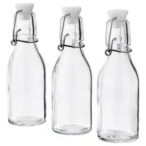 KORKEN Flasche mit Verschluss, Klarglas, 15 cl