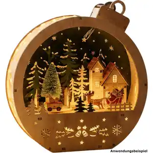 LED-Weihnachtsstadt im Kugeldesign