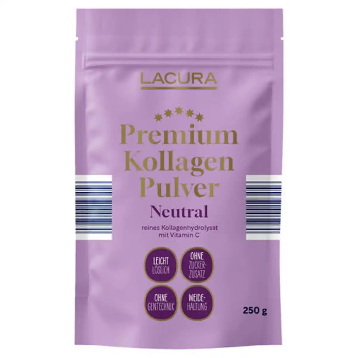 Bild 1 von LACURA Premium Kollagenpulver 250 g, Neutral+Vitamin C