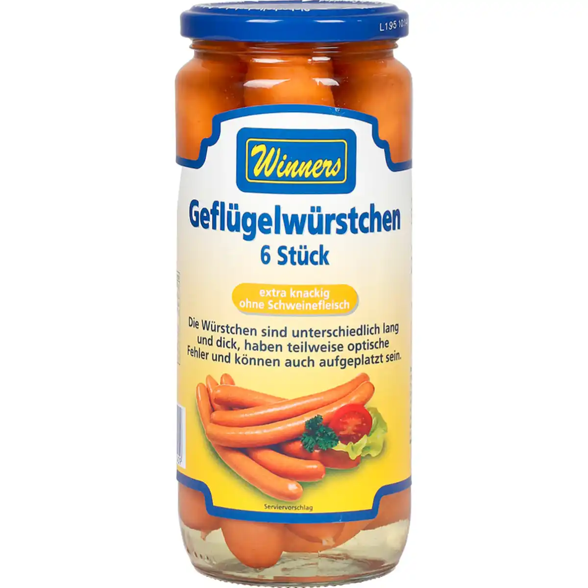Bild 1 von Geflügelwürstchen 6 Stück = 250 g