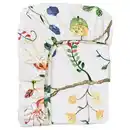 Bild 1 von KRONBUSKE Spannbettlaken, hellbeige/Blumenmuster, 160x200 cm
