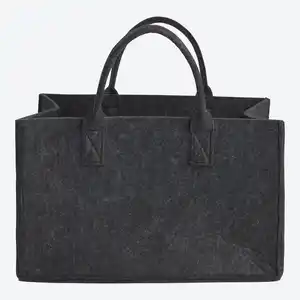 Filz-Tasche mit Tragehenkel, ca. 40x25x25 cm