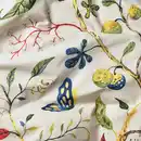 Bild 3 von KRONBUSKE Spannbettlaken, hellbeige/Blumenmuster, 160x200 cm