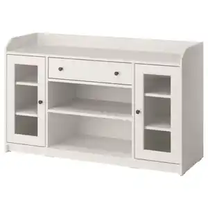 HAUGA Sideboard, weiß, 140x46x84 cm