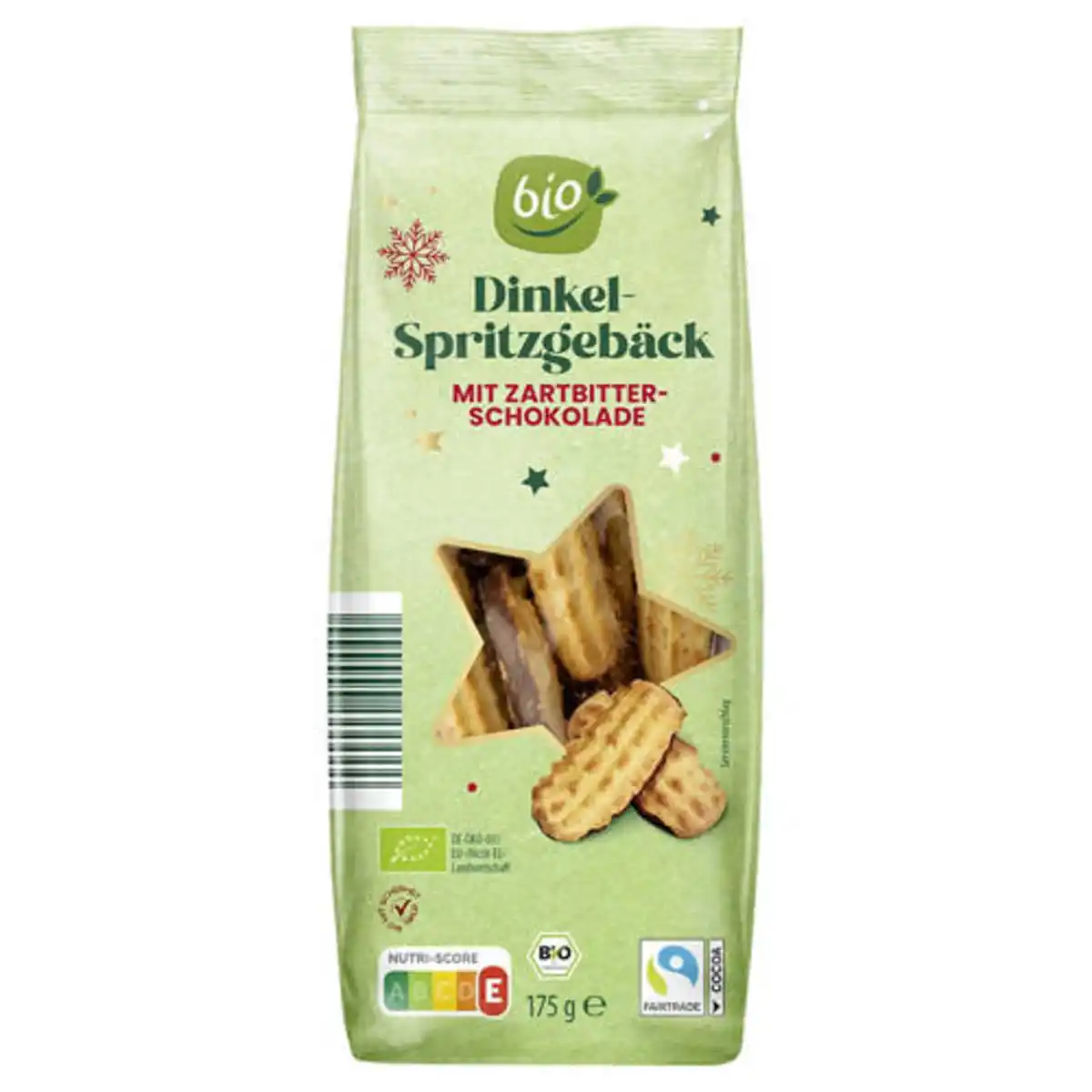 Bild 1 von Bio-Gebäck, Spritzgebäck Zartbitter 175 g