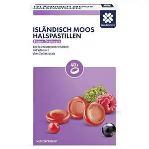 Multinorm Isländisch Moos Halspastillen, Beeren