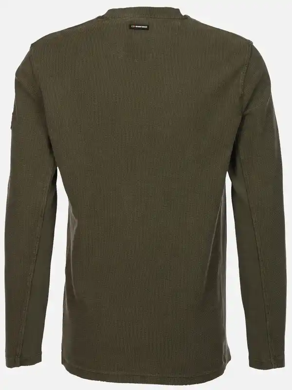 Bild 2 von Herren Struktur Pullover Oliv