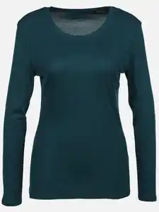 Damen Basic Rippshirt Grün