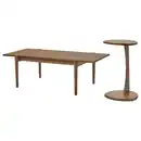 Bild 1 von UGGLERUM Couch-/Beistelltisch, 2er-Set, Nussbaumfurnier/braun