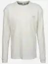 Bild 1 von Herren Longsleeve mit Struktur Weiß