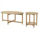 Bild 1 von VALNÄS Couch-/Beistelltisch, 2er-Set, Eichenfurnier