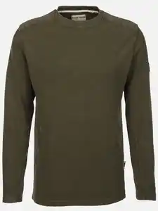 Herren Struktur Pullover Oliv