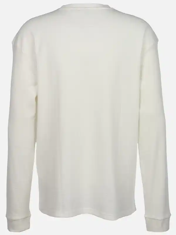 Bild 2 von Herren Longsleeve mit Struktur Weiß