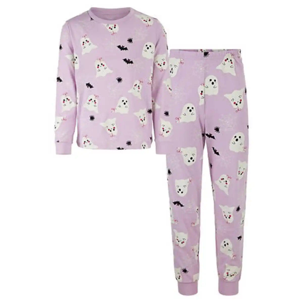 Bild 1 von LILY & DAN Pyjama „Glow in the Dark“, Lila/Geist, 110/116