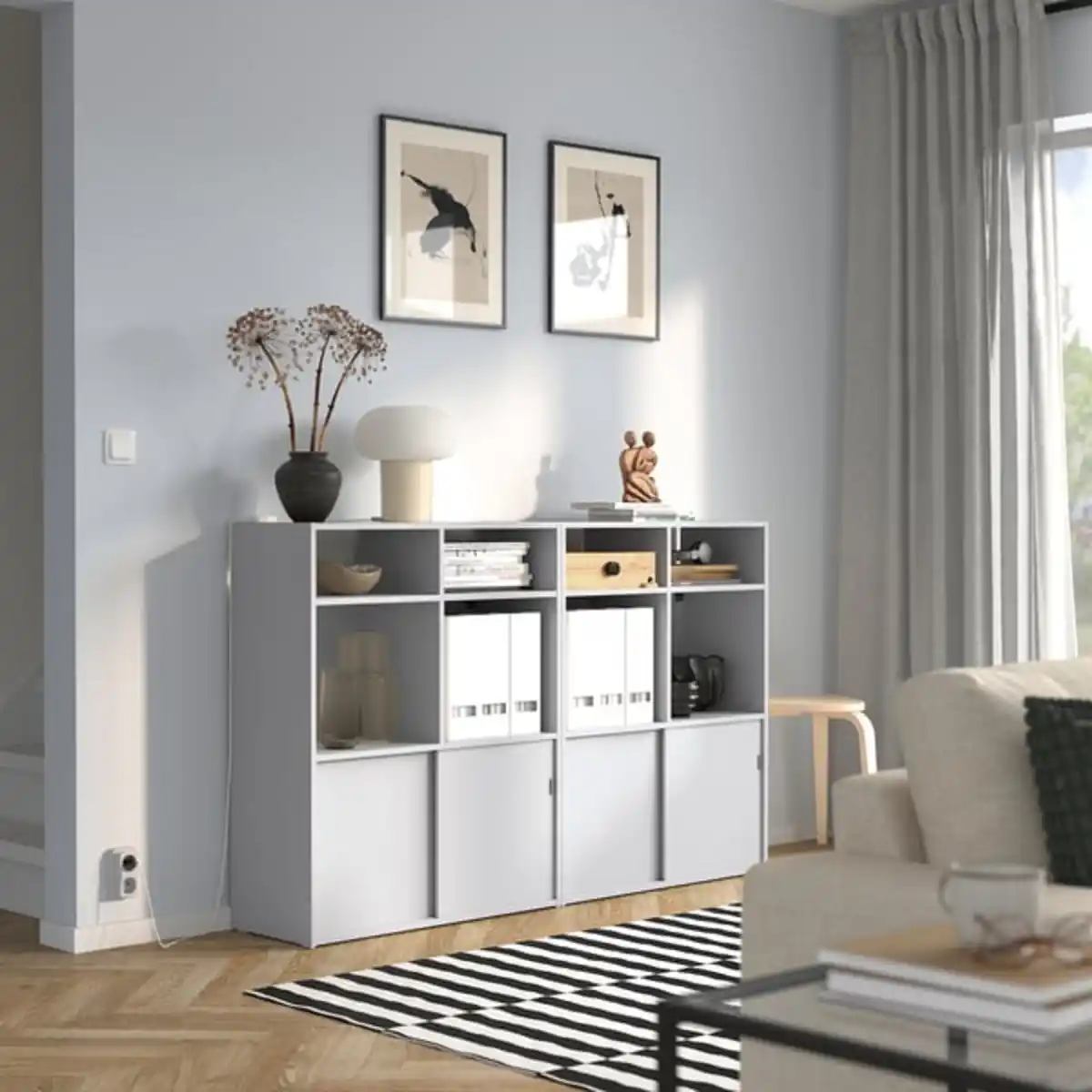Bild 2 von SPIKSMED Aufbewahrungskombi, hellgrau, 155x32x96 cm