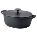 Bild 1 von VARDAGEN Bratentopf mit Deckel, emailliertes Gusseisen mattiert/schwarz, 5 l