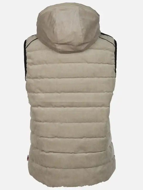 Bild 2 von Herren Steppweste mit Kapuze Beige