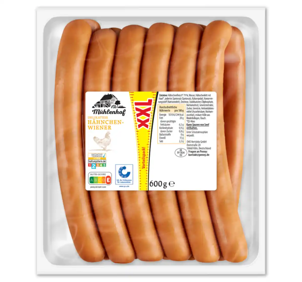 Bild 1 von MÜHLENHOF XXL Delikatess Hähnchen-Wiener*