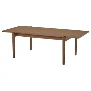 UGGLERUM Couchtisch, Nussbaumfurnier, 130x65 cm