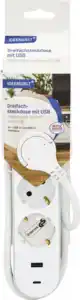 IDEENWELT Best Basics Dreifachsteckdose mit USB