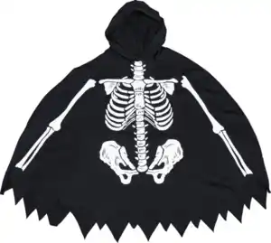 IDEENWELT Halloween-Kostüm Skelett