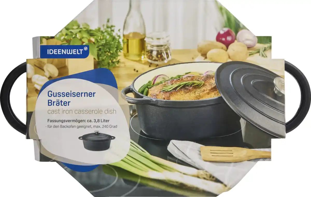 Bild 1 von IDEENWELT Gusseisserner Bräter