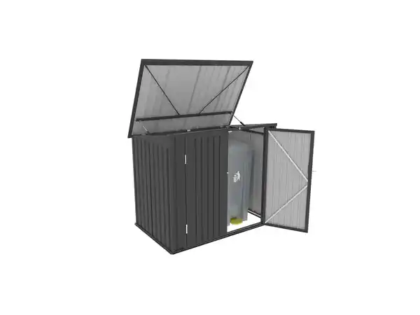 Bild 3 von TEPRO Universalbox »Store Midi«, mit aufklappbarem Dach, aus Stahlblech